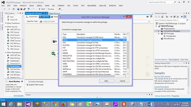 New Connection Manager